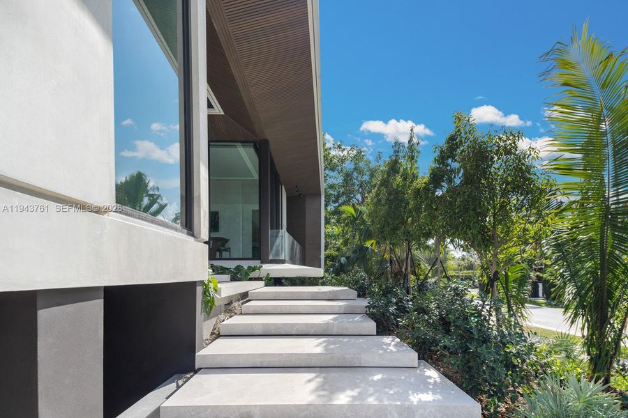 Exterior details and patio area of a home in , Miami Beach (Image 31).