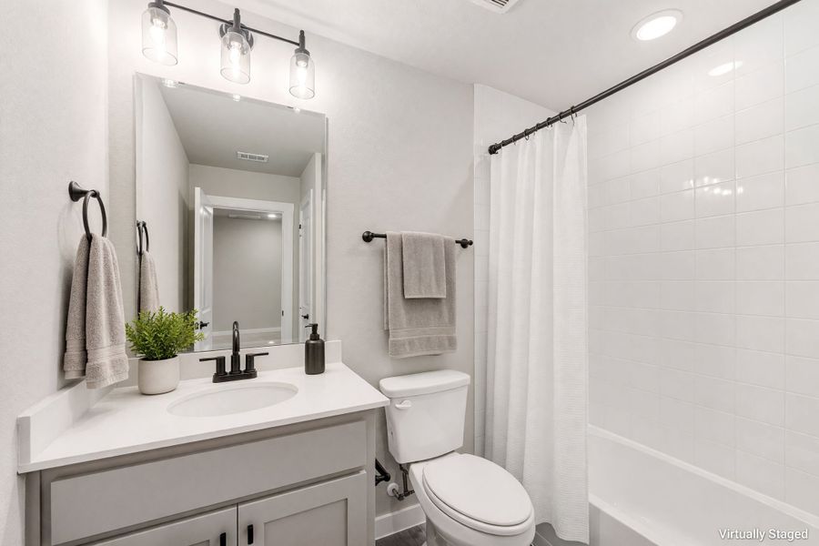 Furnished interior view inside a new home in Woodbridge Townhomes, Wylie (Image 32).