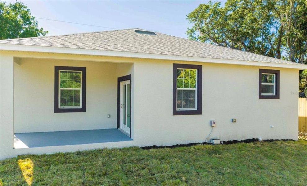 Exterior details and patio area of a home in , Davenport (Image 4). Exterior details and patio area of a home in , Davenport (Image 4).