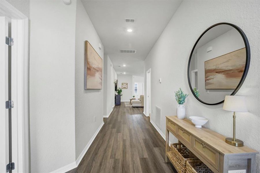 Furnished interior view inside a new home in , Winter Haven (Image 9). Furnished interior view inside a new home in , Winter Haven (Image 9).