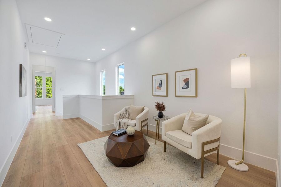 Furnished interior view inside a new home in , Houston (Image 13).