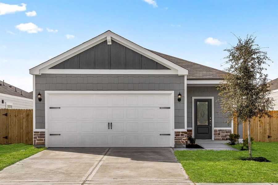 The welcoming exterior of the Dogwood at Park Vista at El Tesoro.