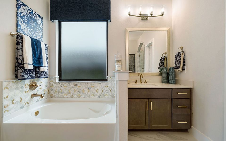 Furnished interior view inside a new home in Windrose Green, Angleton (Image 18).