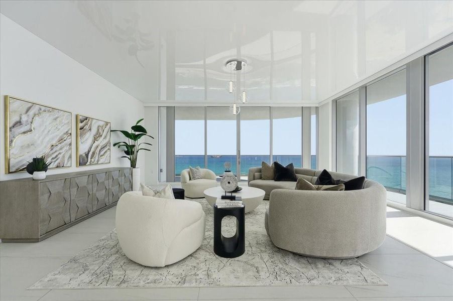 Furnished interior view inside a new home in , Fort Lauderdale (Image 28).