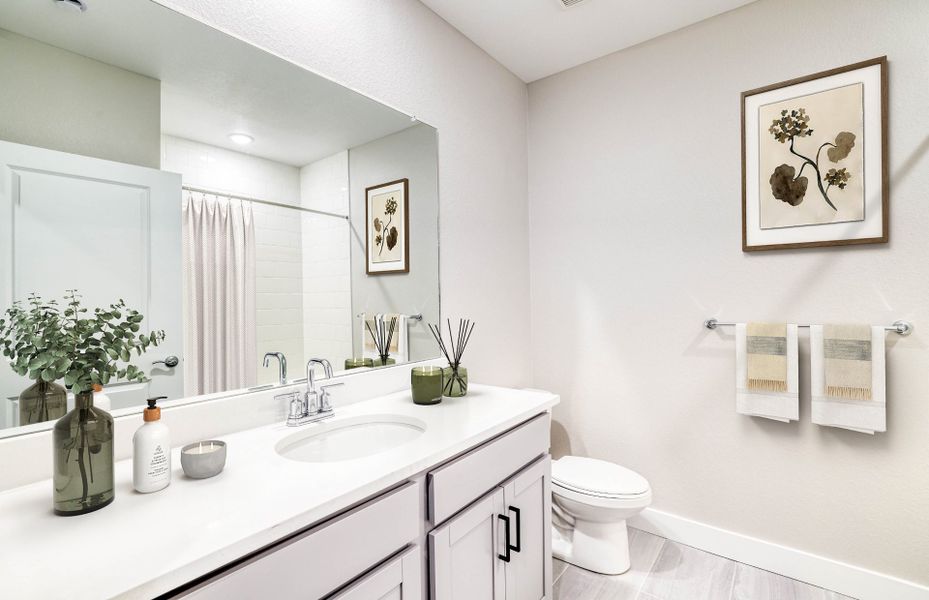 Representative furnished interior of a home built from the Salerno by Pulte Homes in Hilltop at Inspiration, Aurora (Image 11). Representative furnished interior of a home built from the Salerno by Pulte Homes in Hilltop at Inspiration, Aurora (Image 11).