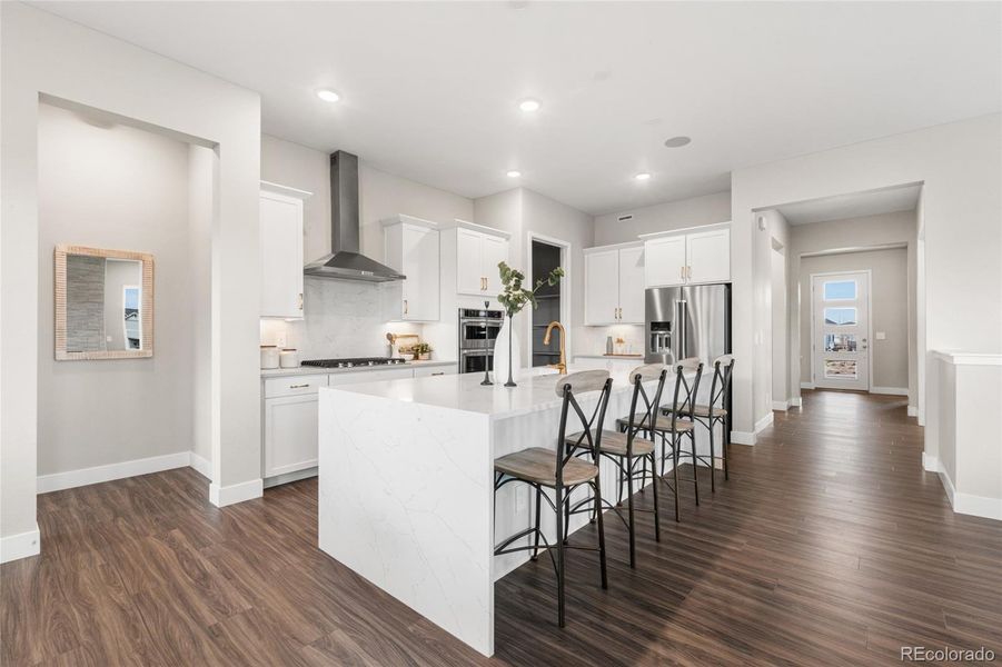 Furnished interior view inside a new home in Hilltop at Inspiration, Aurora (Image 4).