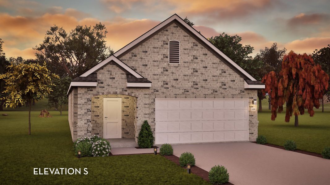 Representative exterior photo of a completed home built from the Pecan by CastleRock Communities in Arboretum Estates, Terrell, TX (Image 23). Representative exterior photo of a completed home built from the Pecan by CastleRock Communities in Arboretum Estates, Terrell, TX (Image 23).