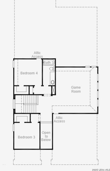2D floor plan layout of this home in Davis Ranch, San Antonio, TX (Image 3). 2D floor plan layout of this home in Davis Ranch, San Antonio, TX (Image 3).
