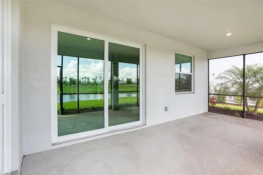 Exterior details and patio area of a home in Calusa Country Club, Lakewood Ranch (Image 28).