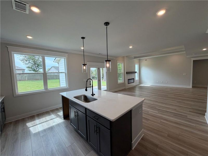 Furnished interior view inside a new home in Mallard’s Landing, Jefferson (Image 15).