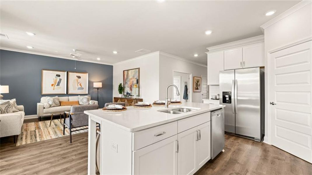 Furnished interior view inside a new home in Oak Ridge Meadows, Locust Grove (Image 18). Furnished interior view inside a new home in Oak Ridge Meadows, Locust Grove (Image 18).