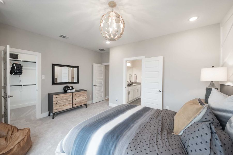 Representative furnished interior of a home built from the Milan by Tri Pointe Homes in Dunham Pointe, Cypress (Image 99).