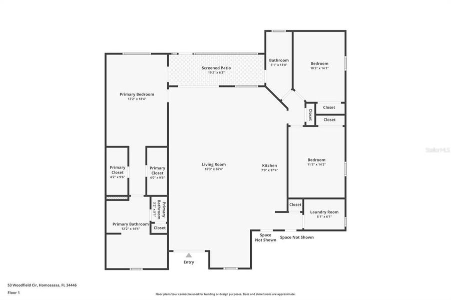 2D floor plan layout of this home in , Homosassa, FL (Image 5).