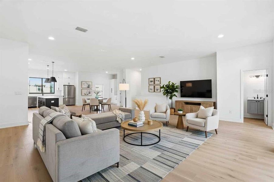 Furnished interior view inside a new home in , Tampa (Image 10).