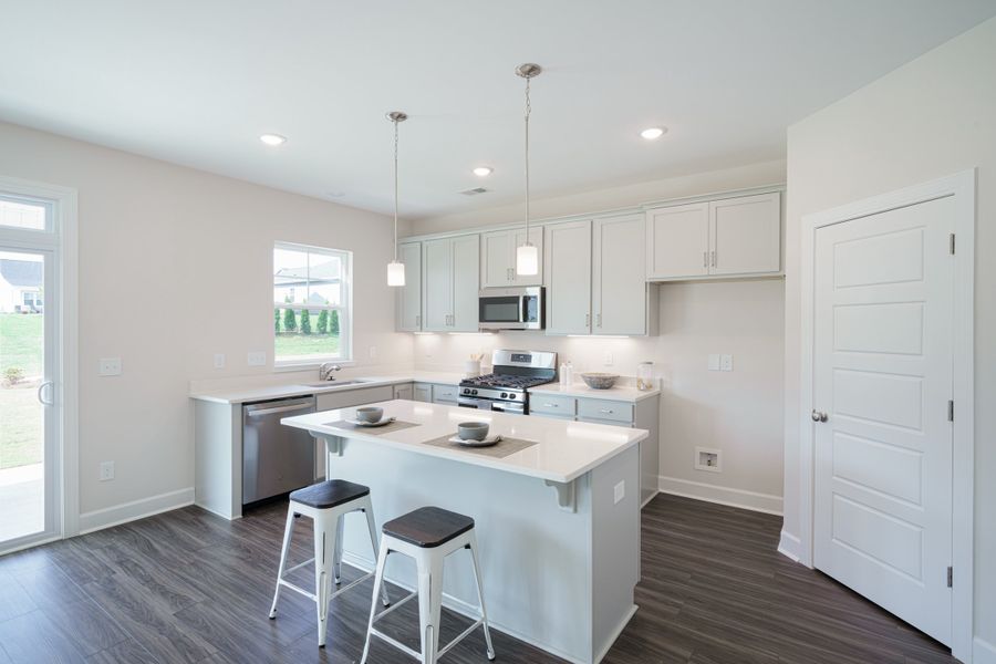 Representative furnished interior of a home built from the The Harrison by Cothran Homes in Holly Ridge, Greenville (Image 8). Representative furnished interior of a home built from the The Harrison by Cothran Homes in Holly Ridge, Greenville (Image 8).