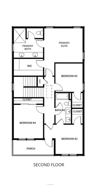 2D floor plan layout for the Pearl by Brock Built in Nautilus Pointe, Inlet Beach, FL (Image 6).