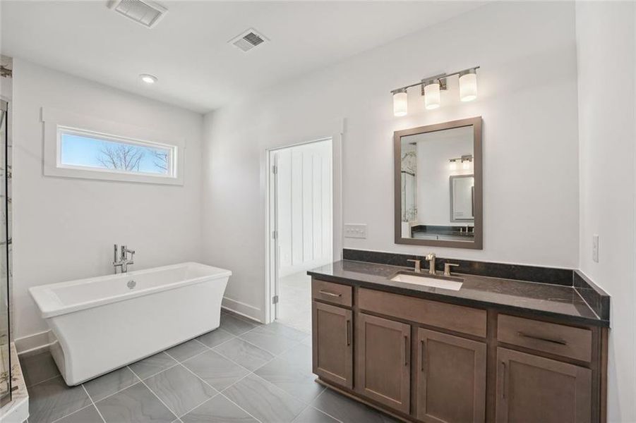 Furnished interior view inside a new home in Sterling Pointe, Cumming (Image 47).