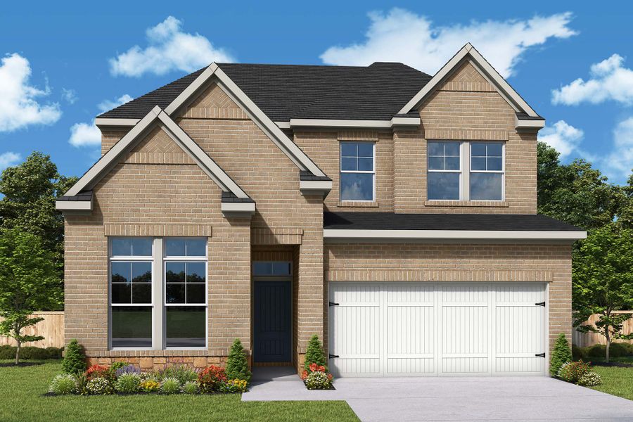 Front exterior of a new home in ARTAVIA - Reserve Collection, Conroe, TX, highlighting curb appeal (Image 26).