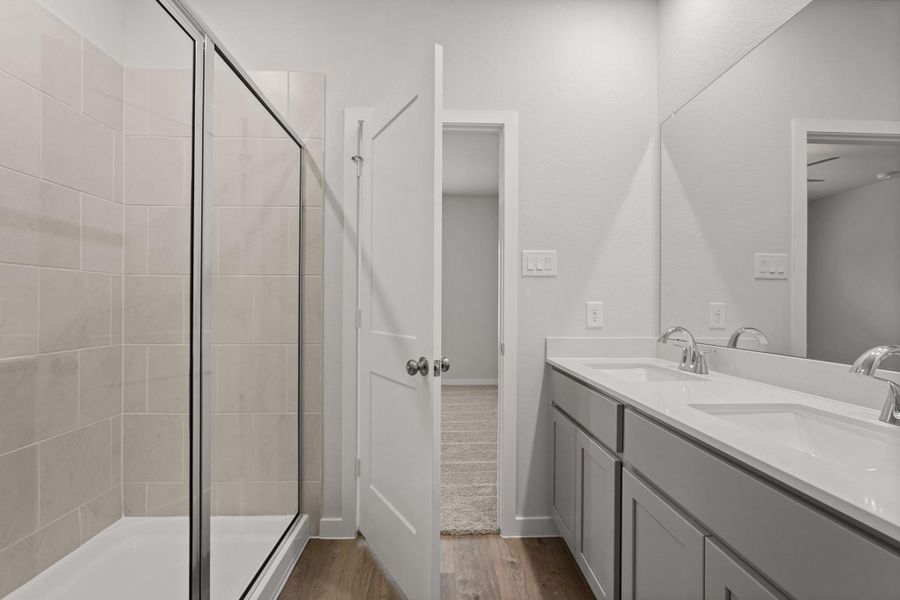 Furnished interior view inside a new home in Lakes at Black Oak, Magnolia (Image 7). Furnished interior view inside a new home in Lakes at Black Oak, Magnolia (Image 7).