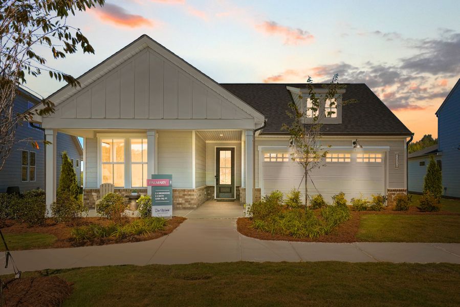 Representative exterior photo of a completed home built from the Palmary by Del Webb in Del Webb Carolina Ridge, Midland, NC (Image 28).