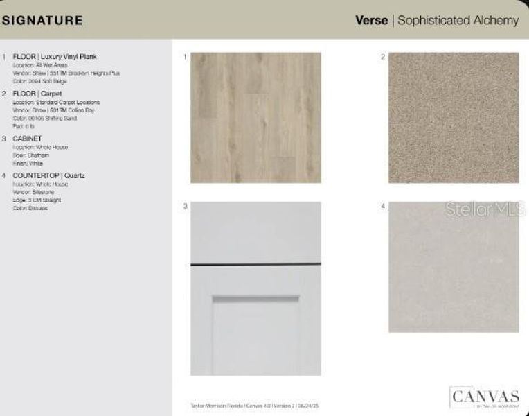 Sample of building materials used in homes in Coasterra Community Group Page, Palmetto (Image 26).
