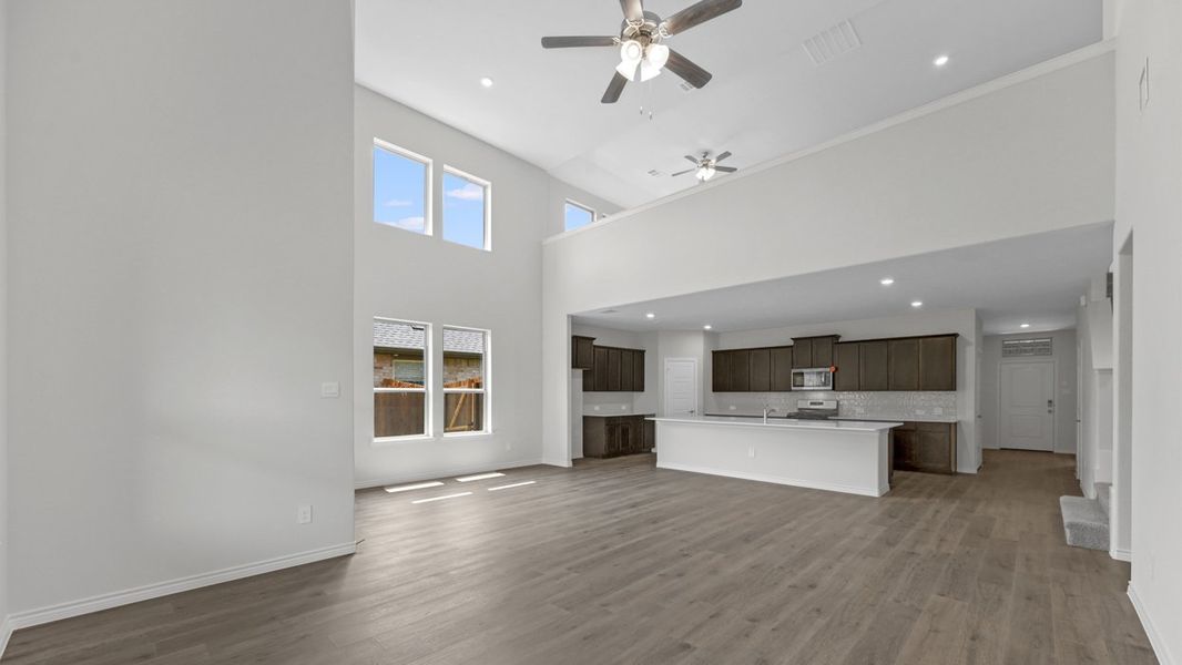 Representative unfurnished interior of a home built from the Bastrop by D.R. Horton in Silverado, Aubrey (Image 12).