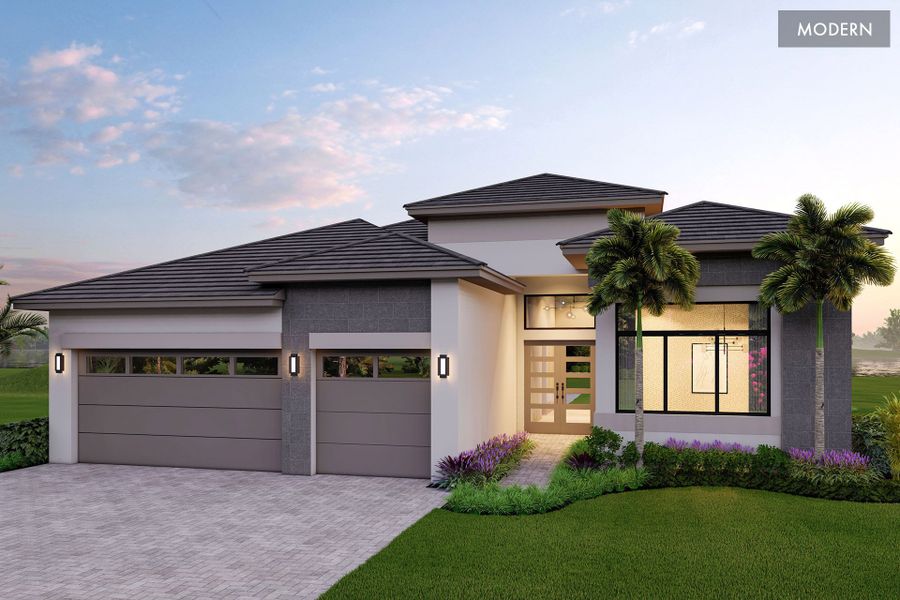 Representative exterior photo of a completed home built from the Adonis by GL Homes in Apex at Avenir, Palm Beach Gardens, FL (Image 16). Representative exterior photo of a completed home built from the Adonis by GL Homes in Apex at Avenir, Palm Beach Gardens, FL (Image 16).