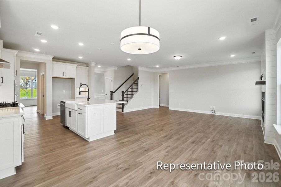 Furnished interior view inside a new home in , Sherrills Ford (Image 8).