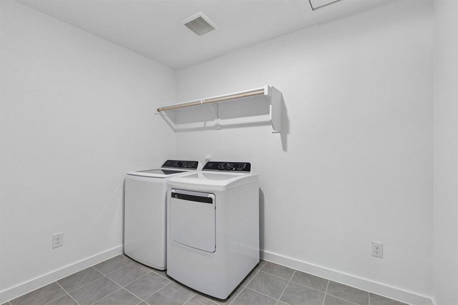 Utility Room in the Harrison home plan by Trophy Signature Homes – REPRESENTATIVE PHOTO