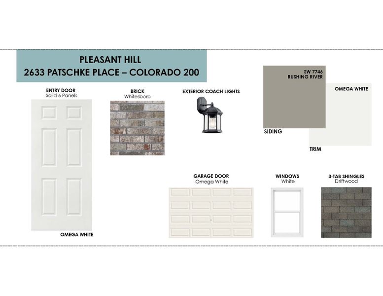 Sample of building materials used in homes in Pleasant Hill, Bryan (Image 13).