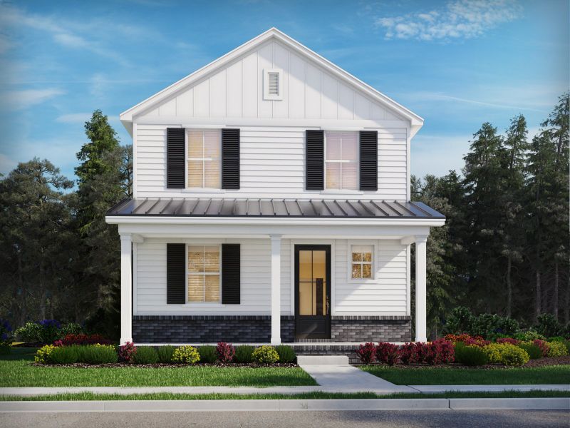 Representative exterior photo of a completed home built from the Everett - Bonus by Meritage Homes in Poplar Farms, Franklin, TN (Image 13).