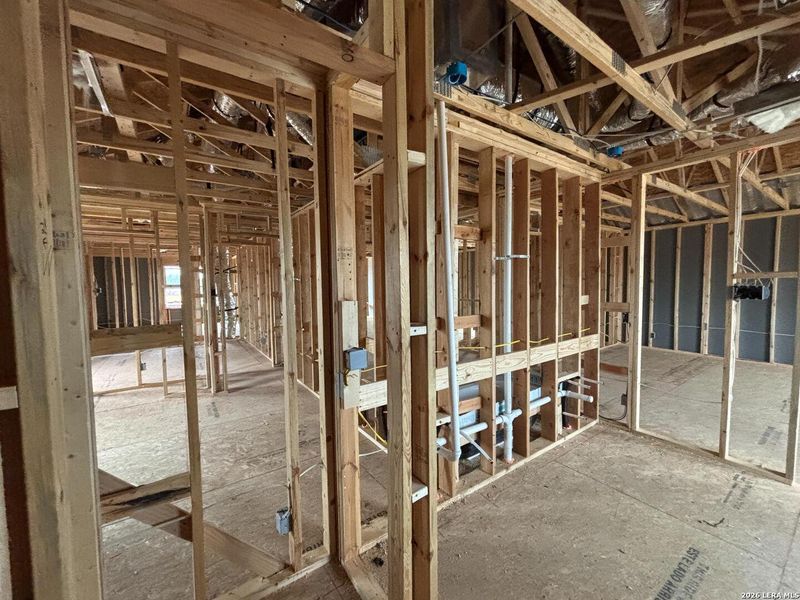 In-progress construction of a new home in , Schertz, TX (Image 16).