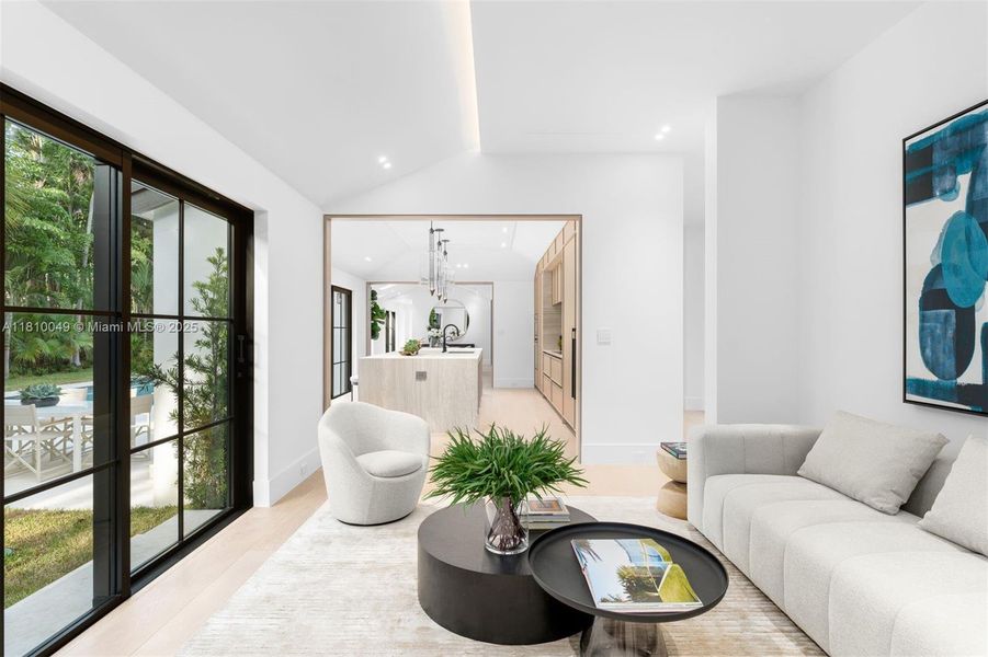 Furnished interior view inside a new home in , Miami (Image 8).