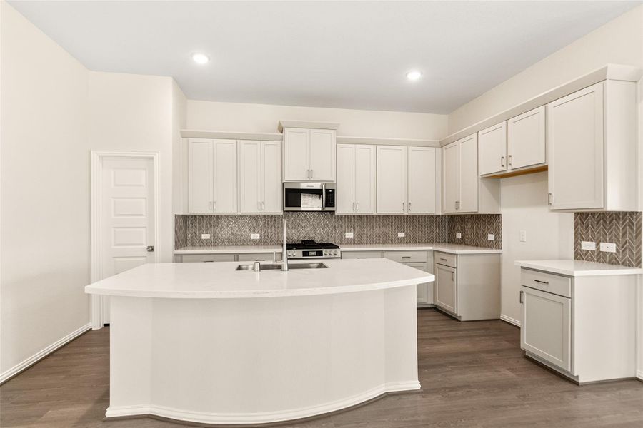 Furnished interior view inside a new home in Westland Ranch, League City (Image 6).