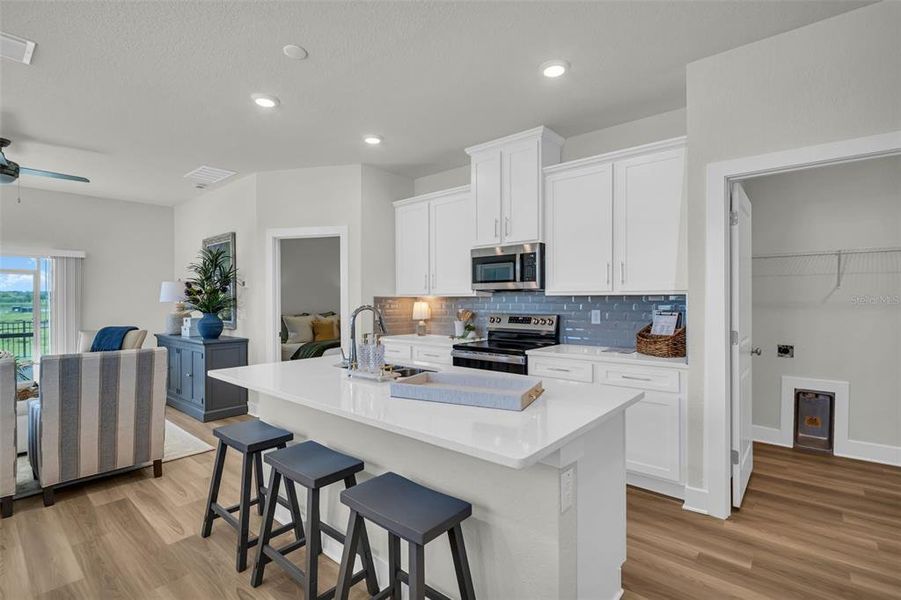 Furnished interior view inside a new home in , Hudson (Image 15).