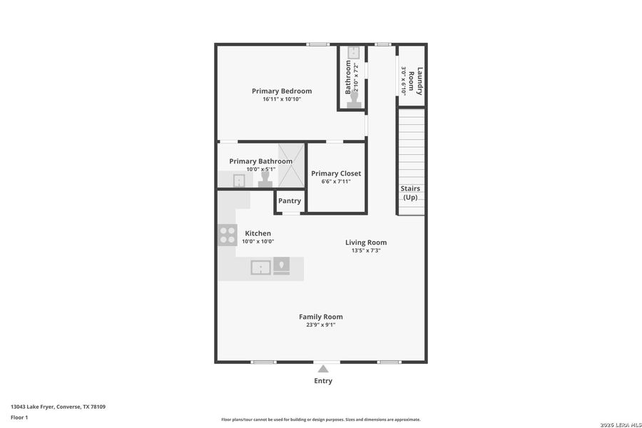 2D floor plan layout of this home in Spring Grove, St. Hedwig, TX (Image 3).