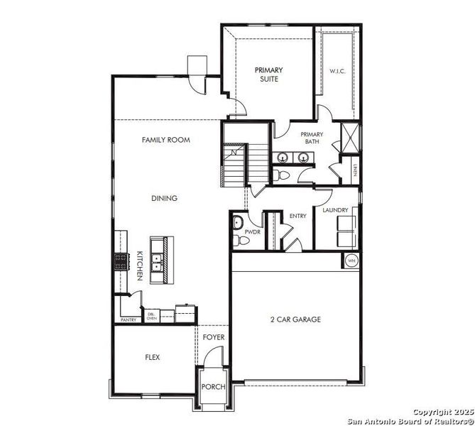 2D floor plan layout of this home in , Cibolo, TX (Image 3).