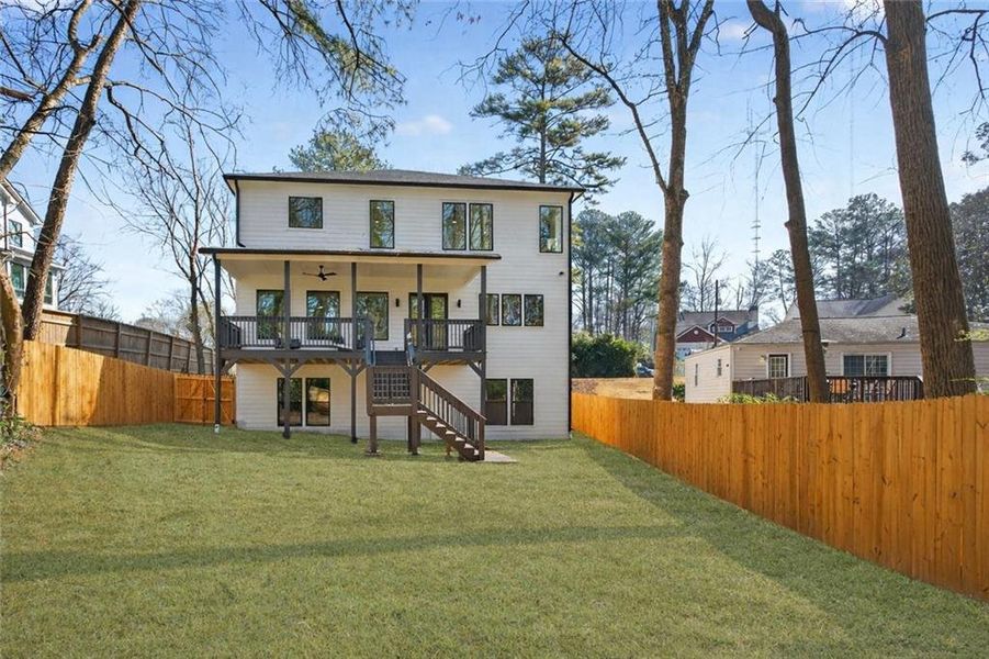 Exterior details and patio area of a home in , Atlanta (Image 4).