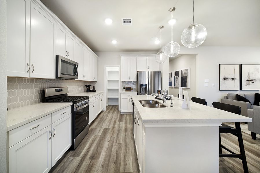 Representative furnished interior of a home built from the Teton by Beazer Homes in Sorella, Tomball (Image 4).