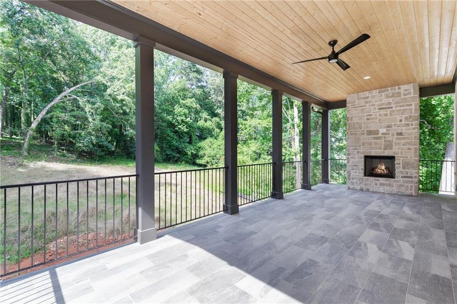 Exterior details and patio area of a home in , Buford (Image 4). Exterior details and patio area of a home in , Buford (Image 4).