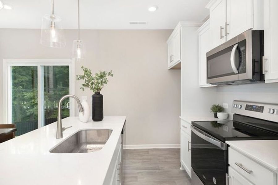 Representative furnished interior of a home built from the Canterbury by True Homes in Reedy Fork Middleton, Greensboro (Image 7).
