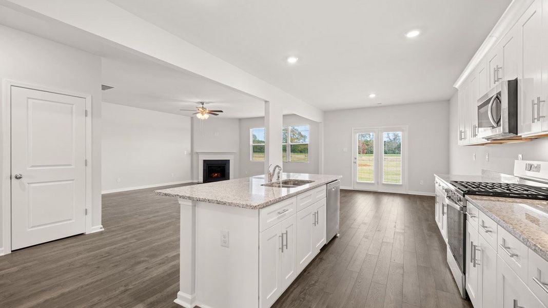 Furnished interior view inside a new home in Southwind Village, Evans (Image 8).