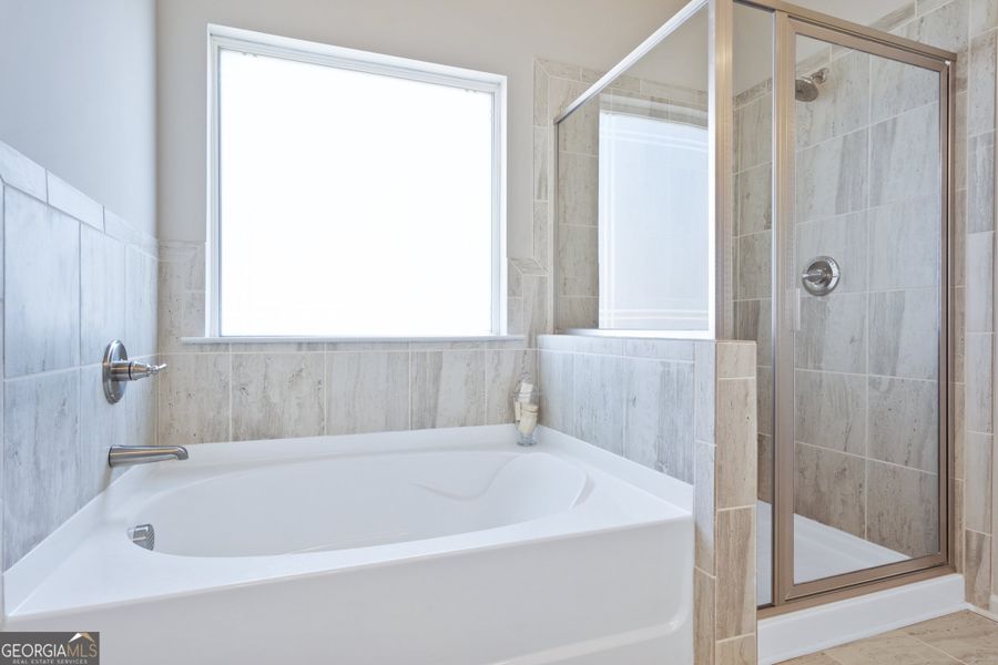 Furnished interior view inside a new home in Bryson Farms, Byron (Image 16).