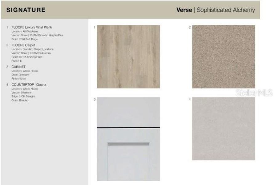 Sample of building materials used in homes in The Towns at Skye Ranch, Sarasota (Image 17). Sample of building materials used in homes in The Towns at Skye Ranch, Sarasota (Image 17).