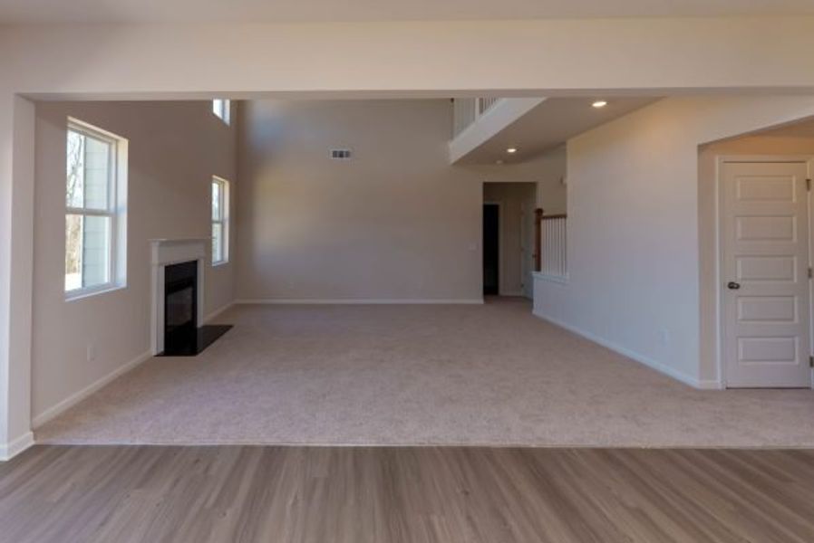 Representative unfurnished interior of a home built from the Clayton by Piedmont Residential in Hampton Ridge, Jefferson (Image 35).
