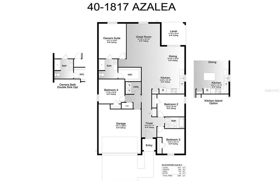 2D floor plan layout of this home in Broadleaf, Parrish, FL (Image 3). 2D floor plan layout of this home in Broadleaf, Parrish, FL (Image 3).