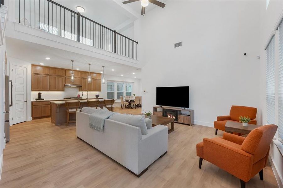 Furnished interior view inside a new home in Pecan Square, Northlake (Image 27).