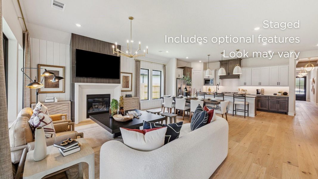 Furnished interior view inside a new home in Woodhavyn 50', Magnolia (Image 4).
