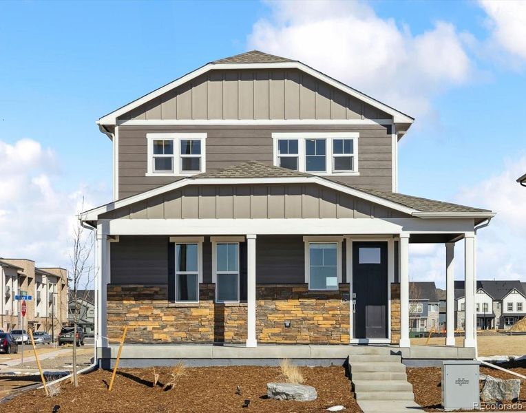 In-progress construction of a new home in Horizon Uptown, Aurora, CO (Image 18).