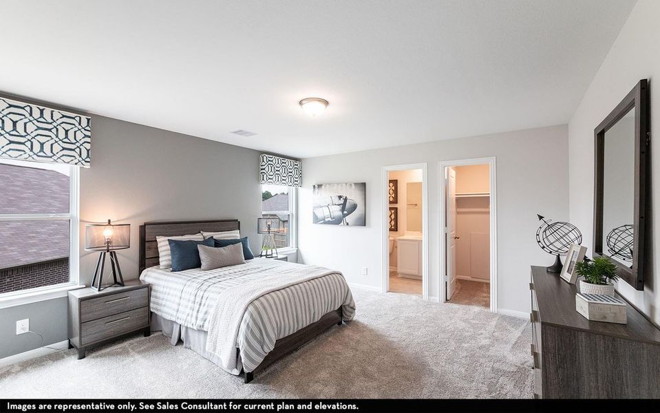 Furnished interior view inside a new home in Cielo, Conroe (Image 7).